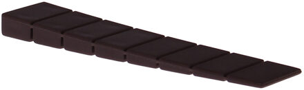 Deltafix Deurwig - 4x - bruin - rubber - 10 x 0,7 cm - deurstopper