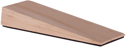 Deltafix Deurwig - hout - anti-slip - 12 x 2 cm - deurstopper