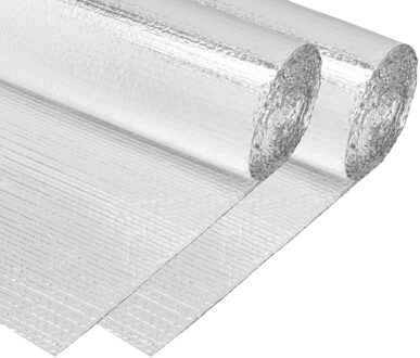 Deltafix Radiatorfolie - 2x - 500 x 50 cm - aluminium - zelfklevend - energiebesparende isolatiefolie