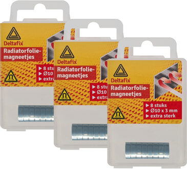 Deltafix Radiatorfolie magneten 24x - nikkel - hittebestendig - 10 x 3 mm