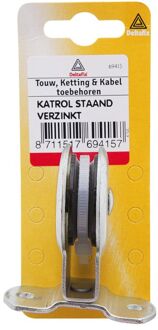 Deltafix Staand 33mm - Markieskatrol - Verzinkt - 1 stuk