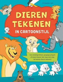 Deltas Dieren tekenen in cartoonstijl