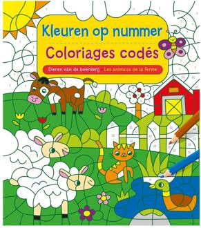 Deltas Dieren van de boerderij Kleuren op nr