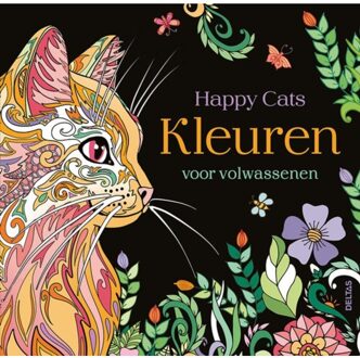 Deltas Happy cats - Kleuren voor volwassenen - (ISBN:9789044762594)