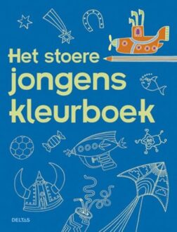 Deltas Het stoere jongens kleurboek - Boek Deltas Centrale uitgeverij (9044732129)