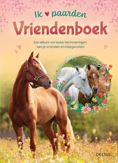 Deltas Ik hou van paarden vriendenboek Multikleur