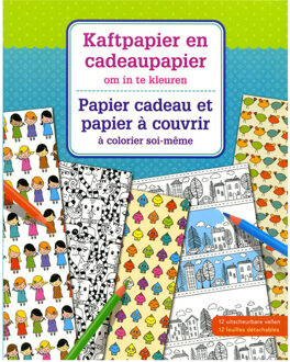 Deltas Kaftpapier en cadeaupapier om in te kleuren