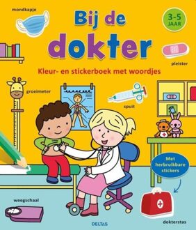 Deltas Kleur- en stickerboek - Bij de dokter