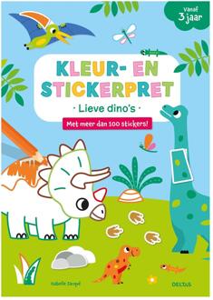 Deltas Kleur- En Stickerpret Lieve Dino's / Vanaf 3 Jaar - Isabelle Jacqué