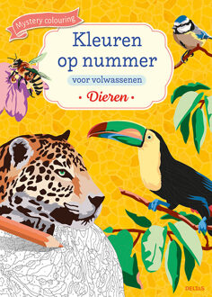 Deltas Kleuren op nummer voor volwassenen Dieren - (ISBN:9789044760064)