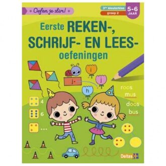 Deltas Oefen je slim! Eerste reken-, schrijf-, en leesoefeningen (5-6 j.) - Boek ZNU (904474612X)