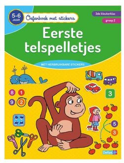 Deltas Oefenboek met Stickers Eerste Telspelletjes (5-6 jaar)