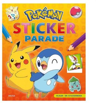 Deltas Pokemon Sticker Parade - Kleurboek - 20 Pagina's