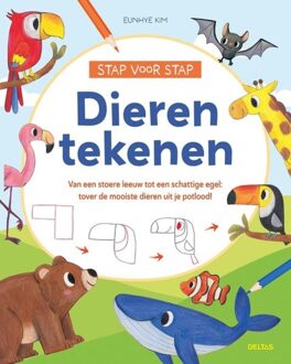 Deltas Stap voor stap dieren tekenen