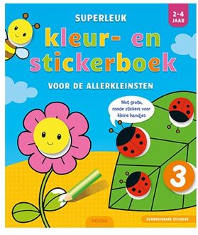 Deltas Superleuk kleur- en stickerboek voor de allerkleinsten / 2-4 jaar - Boek Deltas Centrale uitgeverij (9044749366)