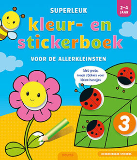 Deltas Superleuk kleur- en stickerboek voor de allerkleinsten / 2-4 jaar - Boek Deltas Centrale uitgeverij (9044749366)