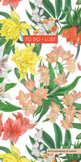 Deltas to do-lijst Tropical Flowers 22 x 11 cm papier Multikleur