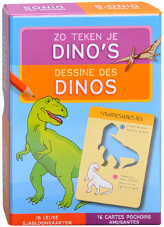 Deltas Zo teken je dino's (sjabloonkaarten) - Boek Deltas Centrale uitgeverij (9044741934)