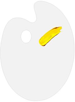 Deluxe Plastic Clear Oval Palet Acryl Makkelijk Schoon Transparante Kunstenaar Verf Mengen Aquarel Gouache Verf Palet