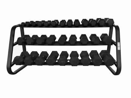 DELUXE PRO Hexa Dumbbellset 2,5 t/m 40 kg met storage rack