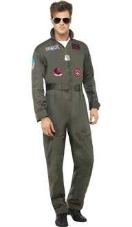 Deluxe Top Gun kostuum - Piloten overal - Maat L - 52-54