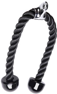 Deluxe Tricep Rope Pull Down 27.6 inch Rope Easy Grip Non Slip Cable Attachment