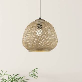 Dembleby Hanglamp - E27 - Ø 32 cm - Zwart/Natuur