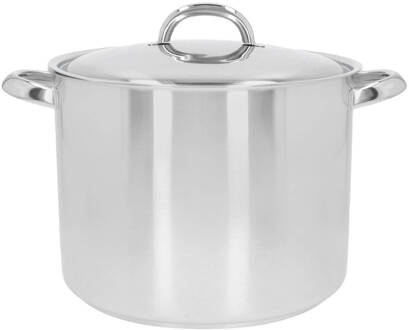 Demeyere Athena 5 - Soeppan met deksel - 24 cm - 8 Liter Zilver