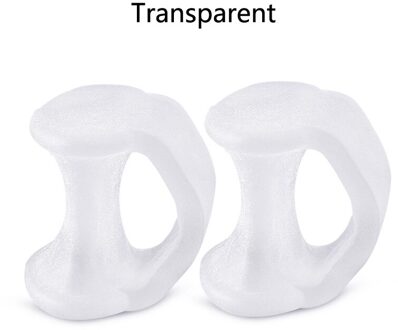 Demine Voorvoet Pad Kleine Teen Separator Bunion Hallux Valgus Corrector Verpleging Tenen Overlap Schoen Accessoires Foot Care Tool transparant
