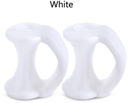 Demine Voorvoet Pad Kleine Teen Separator Bunion Hallux Valgus Corrector Verpleging Tenen Overlap Schoen Accessoires Foot Care Tool wit