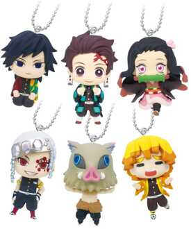 Demon Slayer: Kimetsu no Yaiba Swing Danglers Keychains 3 cm Mystery Capsule Display (12)