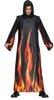 Demoon Vlammen Kostuum Volwassen Zwart