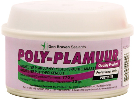 Den Braven Zwaluw Poly-Plamuur | 2 kg | Wit - 200580