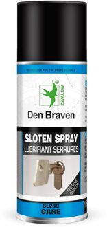 DENB spray spuitbus Zwaluw, transp, spray olie, inzetbereik slot