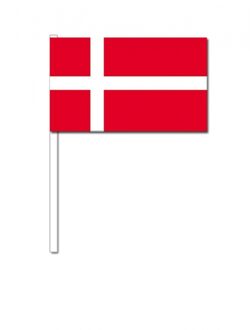 Denemarken zwaai vlaggetjes 12 x 24 cm