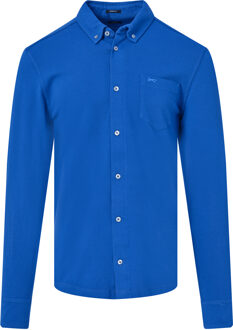 Denham Bridge casual overhemd met lange mouwen Blauw - XXL