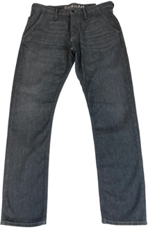 Denham Grijze Carrot Fit Jeans met knoopsluiting Denham , Gray , Heren - W34 L32,W29 L32
