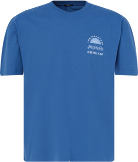 Denham House box t-shirt met korte mouwen Blauw - L