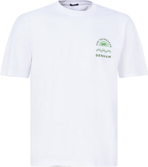 Denham House box t-shirt met korte mouwen Wit - XXL