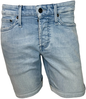 Denham Lichtblauwe Razor Short Jeans Denham , Blue , Heren - W36,W32,W29,W31,W33,W30