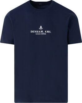 Denham Ndsm marina t-shirt met korte mouwen Blauw - XL