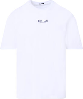 Denham Pelham relax t-shirt met korte mouwen Wit