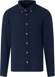 Denham Rich reg casual overhemd met lange mouwen Blauw - XL
