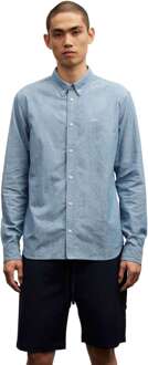 Denham Rich reg shirt chambray Blauw - L
