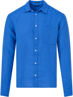 Denham Rob casual overhemd met lange mouwen Blauw - XXL