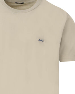 Denham Scissor t-shirt short sleeve Beige