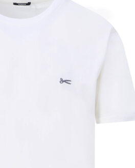 Denham Scissor t-shirt Wit - XXL