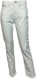 Denham Slim Fit Witte Dames Jeans Stretch Denham , White , Heren - W30 L28,W26 L28,W25 L28,W27 L28,W24 L28,W29 L28,W28 L28