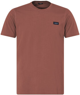 Denham Slim t-shirt met korte mouwen Beige - XL