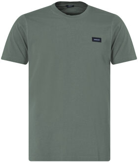Denham Slim t-shirt met korte mouwen Groen - XXL